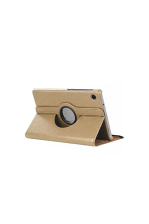 Galaxy Tab A11 360 Tablet Deri Kılıf - Gold