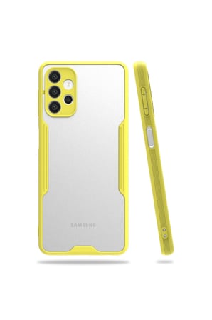 Galaxy A52 Kılıf Platin Silikon - Sarı