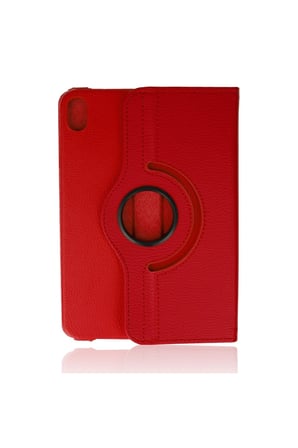 İpad Mini 6 Kılıf 360 Tablet Deri Kılıf - Kırmızı