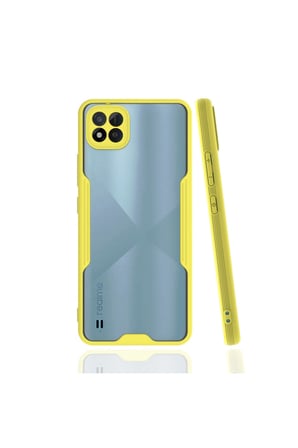 Realme C11 2021 Kılıf Platin Silikon - Sarı