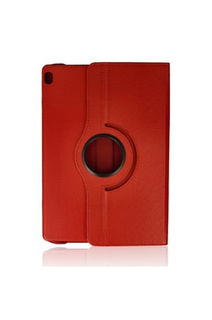 M10 X505f Kılıf 360 Tablet Deri Kılıf - Kırmızı