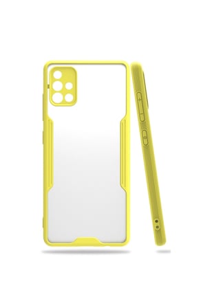 Galaxy A71 Kılıf Platin Silikon - Sarı