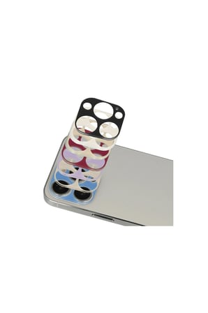 İphone 13 Pro Max Rainbow Kamera Lens Koruma Cam - Rose Gold
