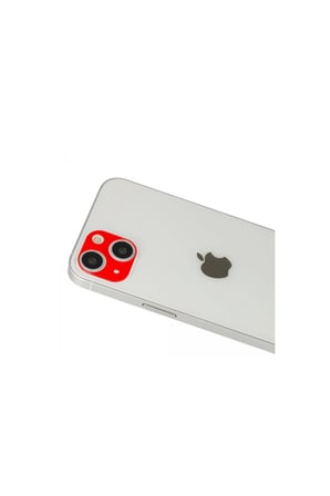 İphone 13 Rainbow Kamera Lens Koruma Cam - Kırmızı