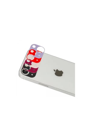 İphone 13 Rainbow Kamera Lens Koruma Cam - Kırmızı