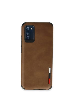 Galaxy A03s Kılıf Loop Deri Silikon - Kahverengi