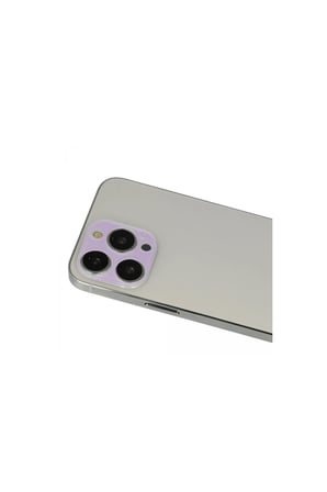İphone 13 Pro Max Rainbow Kamera Lens Koruma Cam - Mor
