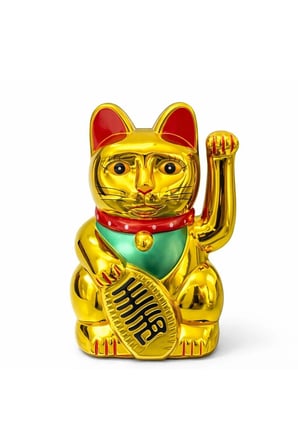 Pilli Sallanan Şans Kedisi - Maneki Neko Alk4525