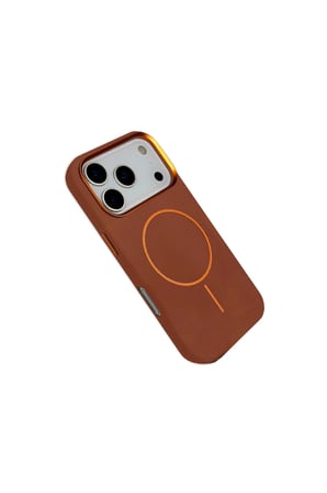 Joko İphone 17 Pro Max Luno Deri Magsafe Kapak - Kahverengi