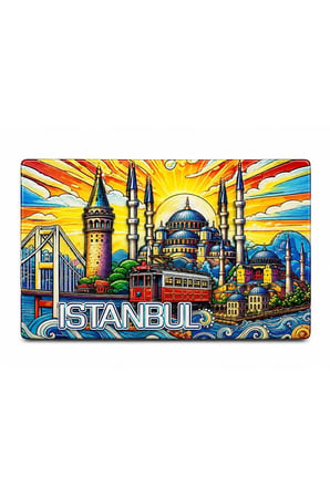 İstanbul Temalı Silikon Buzdolapı Süsü Magnet Alk5377