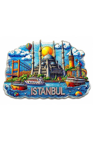 İstanbul Temalı Silikon Buzdolapı Süsü Magnet Alk5375