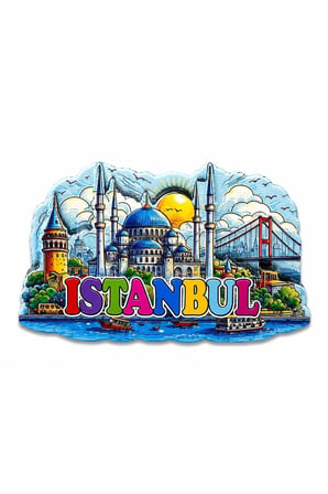 İstanbul Temalı Silikon Buzdolapı Süsü Magnet Alk5374