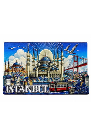 İstanbul Temalı Silikon Buzdolapı Süsü Magnet Alk5379