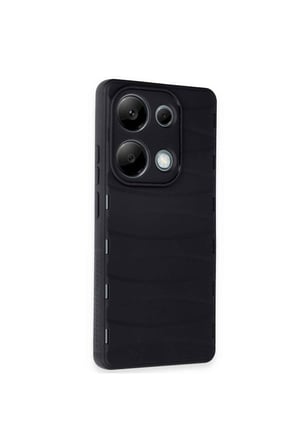 Redmi Note 13 Pro 4G Kılıf Bibercas Silikon Kapak - Siyah