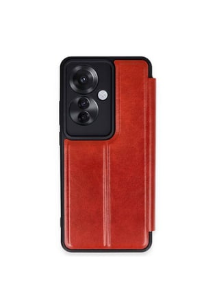 Reno 11F Kılıf Flip Cover - Kırmızı