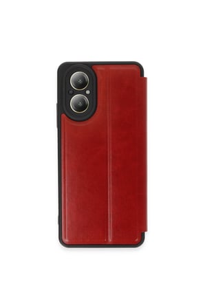 Realme 12 Lite Kılıf Flip Cover - Kırmızı