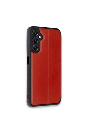 Galaxy A15 4G Kılıf Flip Cover - Kırmızı