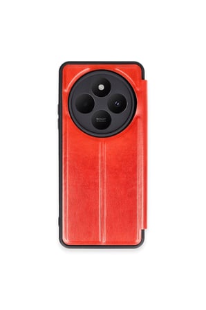 Redmi 14C Kılıf Flip Cover - Kırmızı