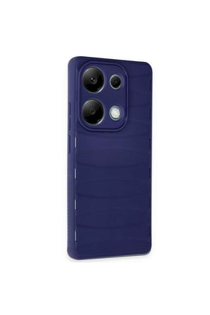 Redmi Note 13 Pro 4G Kılıf Bibercas Silikon Kapak - Lacivert