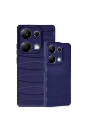 Redmi Note 13 Pro 4G Kılıf Bibercas Silikon Kapak - Lacivert