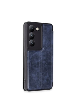 V30 Lite 4G Kılıf Flip Cover - Lacivert