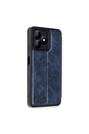 Realme Note 50 4G Kılıf Flip Cover - Lacivert