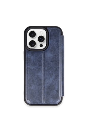 iPhone 14 Pro Kılıf Flip Cover - Lacivert
