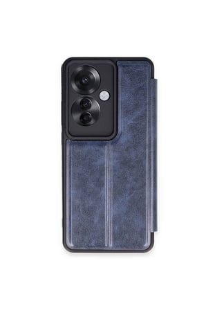 Reno 11F Kılıf Flip Cover - Lacivert