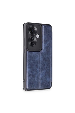 Reno 11F Kılıf Flip Cover - Lacivert