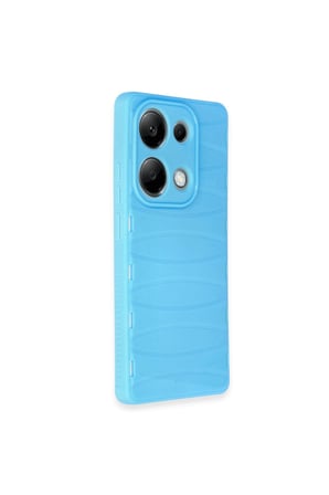 Redmi Note 13 Pro 4G Kılıf Bibercas Silikon Kapak - Mavi