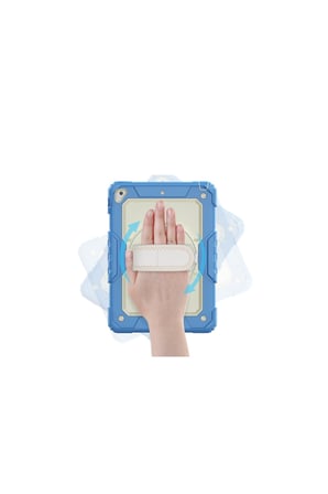iPad 5 Air 9.7 Kılıf Strap New Tablet Kapak - Mavi