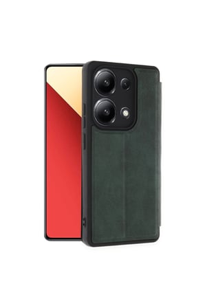 Redmi Note 13 4G Kılıf Flip Cover - Koyu Yeşil