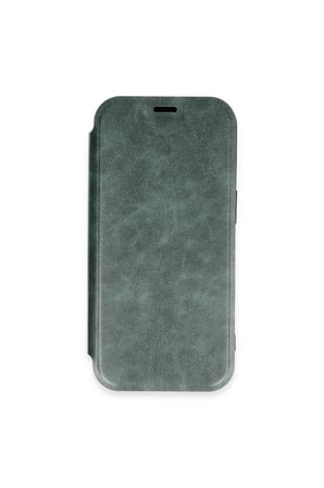 iPhone 16 Pro Kılıf Flip Cover - Koyu Yeşil