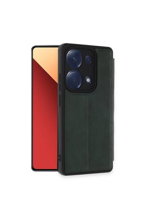 Redmi Note 13 Pro 4G Kılıf Flip Cover - Koyu Yeşil