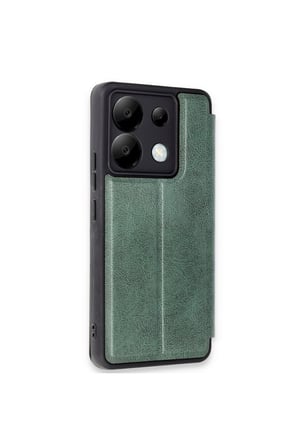 Redmi Note 13 Pro 5G Kılıf Flip Cover - Koyu Yeşil