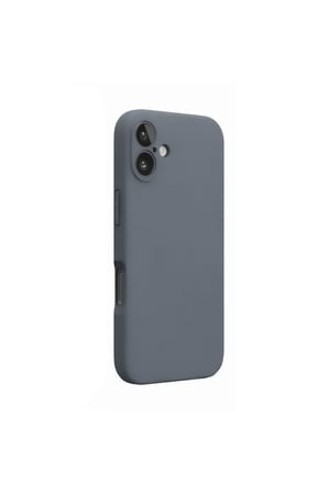 iPhone 16 Plus Kılıf Nano içi Kadife Silikon - Gri
