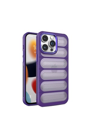 iPhone 14 Pro Kılıf Airmax Silikon Kapak - Derin Mor