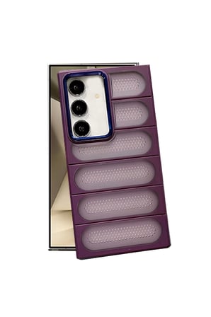 Galaxy S24 Kılıf Airmax Silikon Kapak - Derin Mor