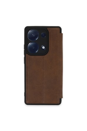 Redmi Note 13 Pro 4G Kılıf Flip Cover - Taba