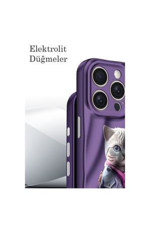 iPhone 15 Pro Max Kılıf Crew Desenli Kapak - Kapadokya