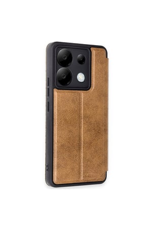 Redmi Note 13 Pro 5G Kılıf Flip Cover - Taba