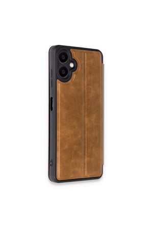Galaxy A06 Kılıf Flip Cover - Taba