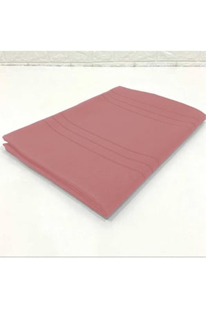 Çizgili Tek Masa Örtüsü Colber 160x220cm Pudra