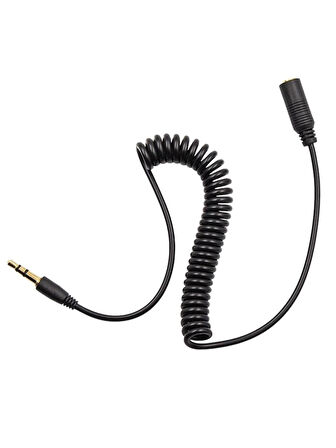 Spiralli 3.5mm Dişi Erkek Stereo Uzatma Kablosu