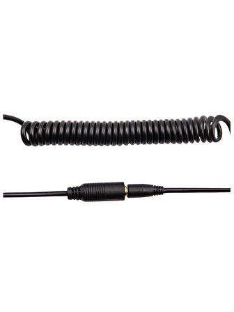 Spiralli 3.5mm Dişi Erkek Stereo Uzatma Kablosu
