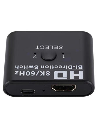 Zilevo Hdmi Splitter 8K 60Hz Switch Bi-Directional Çift Yönlü Çevirici Çoklayıcı
