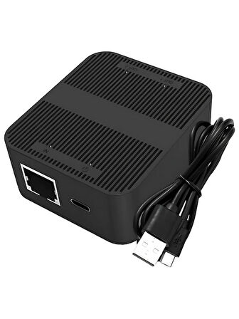 RJ45 Ethernet Splitter 1 Giriş 2 Çıkış Gigabit 100Mbps Çevirici Çoklayıcı