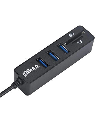 Usb Hub 3 Port MicroSD Tf Sd Kart Okuyucu Çoklayıcı Combo