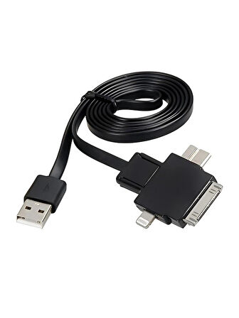 USB Universal 4 in 1 Çoklu Şarj ve Data Kablosu 1 Metre