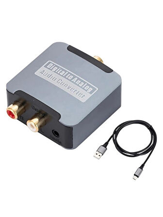 Dijital To Analog 3.5mm Optik Ses Tos Çevirici Dönüştürücü Adaptör